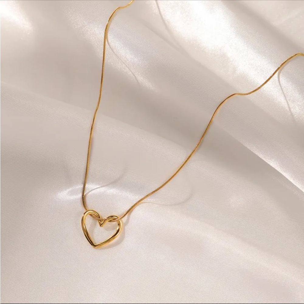 18K Gold Plated Heart Necklace